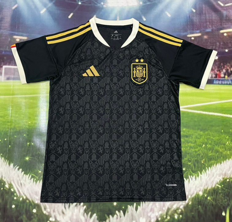 2026-27 Spain Special Edition black soccer Jersey（Have two star ⭐⭐）