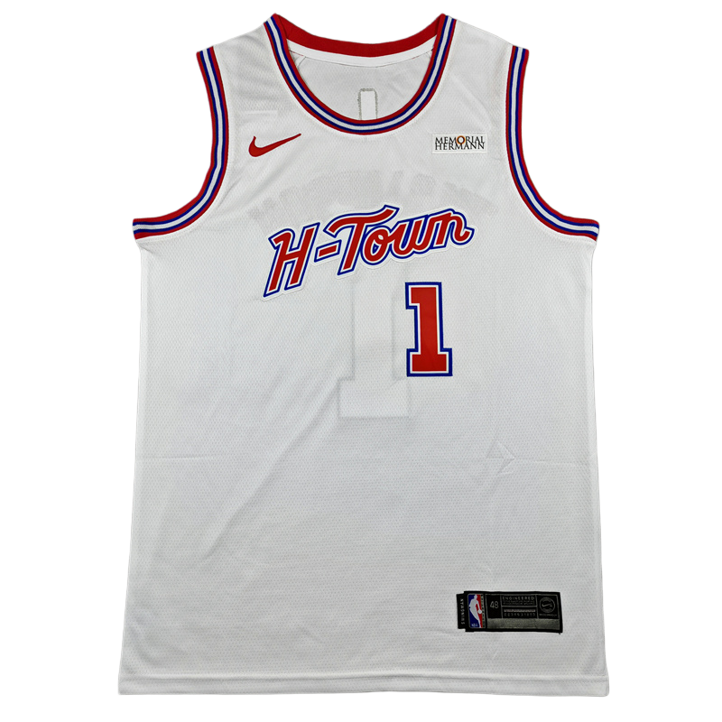 2025-26 ROCKETS THOMPSON #1 White City Edition Top Quality Hot Pressing NBA Jersey
