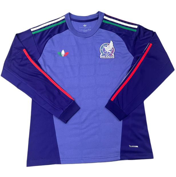 2026-27 Mens Mexico goalkeeper purple long sleeve soccer jersey