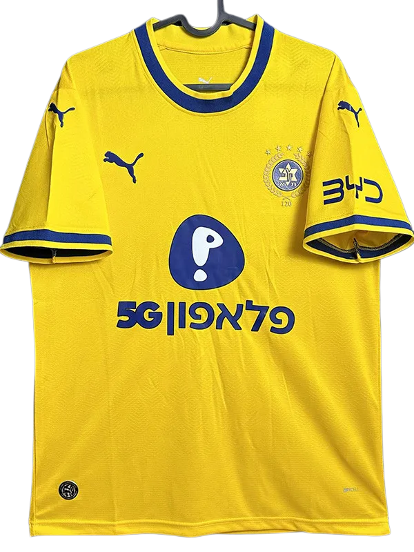 2026-27 Mens Maccabi Tel Aviv home yellow soccer jersey