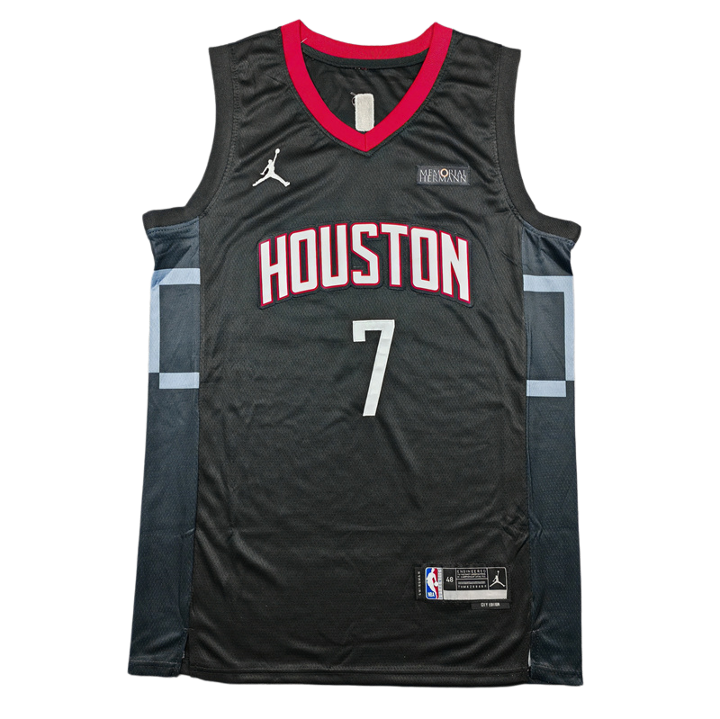 2025-26 Rockets DURANT #7 Black Top Quality Hot Pressing NBA Jersey