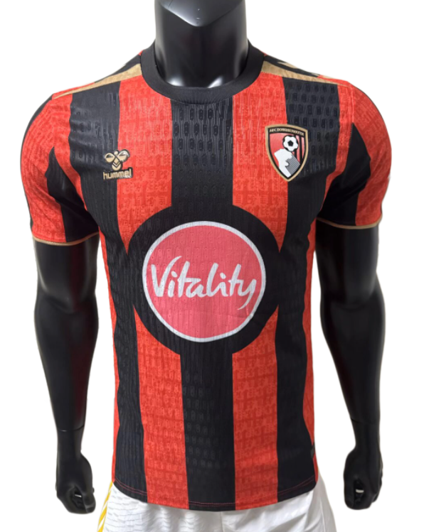 2026-27 Mens Bournemouth Home red black Player version  Soccer Jersey