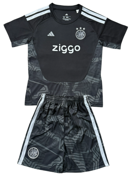 2026-27 Kids  Ajax goalkeeper black soccer  jersey
