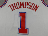 2025-26 ROCKETS THOMPSON #1 White City Edition Top Quality Hot Pressing NBA Jersey