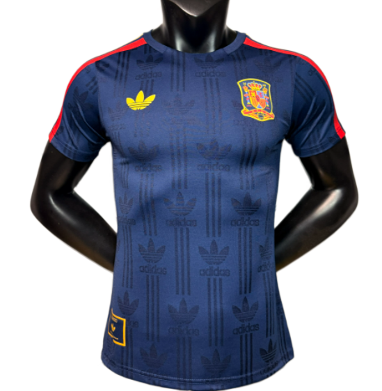 2026-27 Mens Spain Dark Blue Player version Training shirts