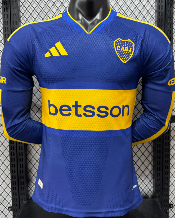2026-27 Boca Juniors home Player version long sleeve soccer Jersey