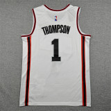 2025-26 ROCKETS THOMPSON #1 White City Edition Top Quality Hot Pressing NBA Jersey