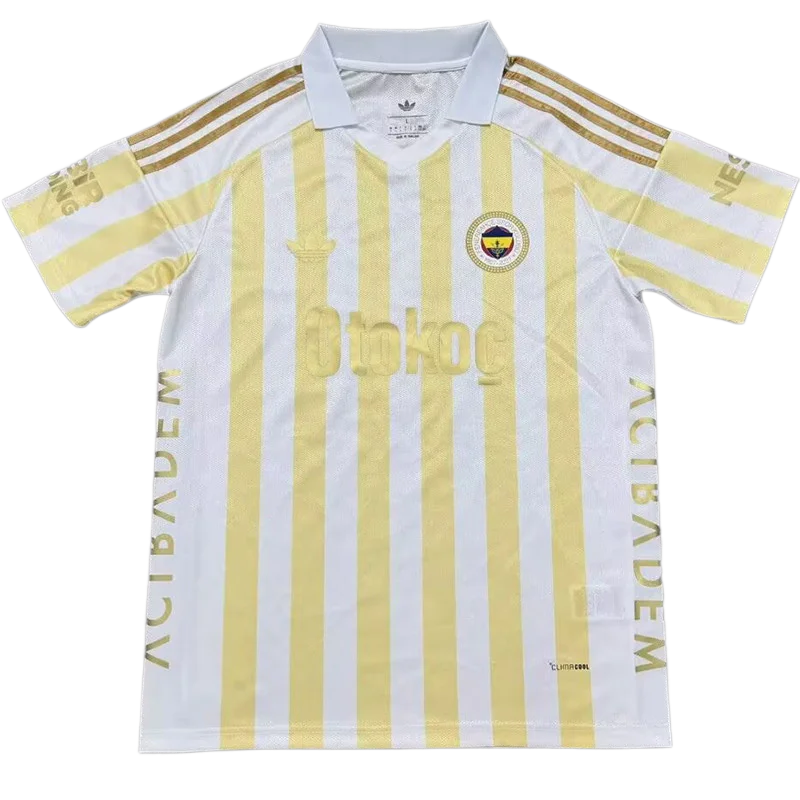 2026-27 Mens Fenerbahce away white yellow Soccer Jersey