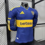 2026-27 Boca Juniors home Player version long sleeve soccer Jersey