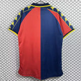1999-2000 Mens Genoa home red blue Retro Soccer Jersey