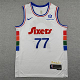 2025-26 76ERS EDGECOMBE #77 City Edition Top Quality Hot Pressing Retro NBA Jersey