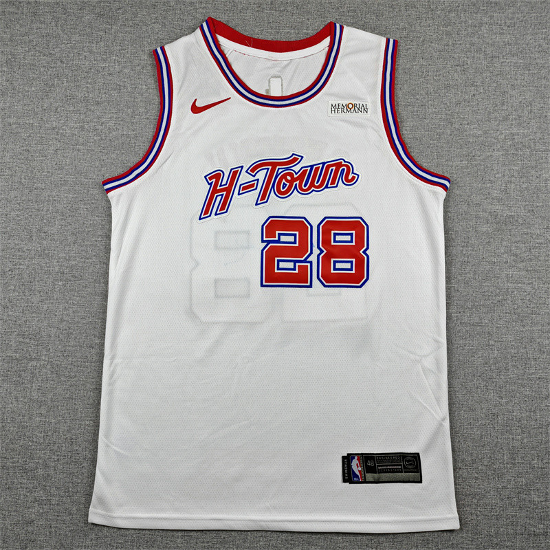 2025-26 ROCKETS SENGUN #28 White City Edition Top Quality Hot Pressing NBA Jersey