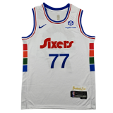 2025-26 76ERS EDGECOMBE #77 City Edition Top Quality Hot Pressing Retro NBA Jersey