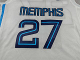 2026-27 Grizzlies BOOZER #27 white Top Quality Hot Pressing NBA Jersey
