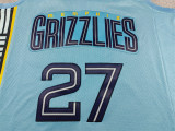 2026-27 Grizzlies BOOZER #27 light blue Top Quality Hot Pressing NBA Jersey