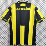 1996-1997 Mens Atletico Penarol home Retro yellow black soccer jersey