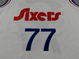 2025-26 76ERS EDGECOMBE #77 City Edition Top Quality Hot Pressing Retro NBA Jersey