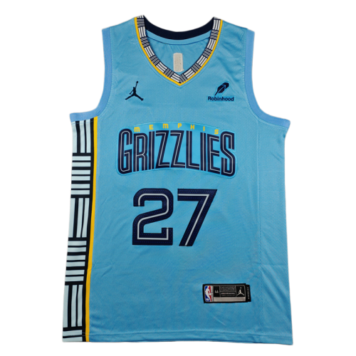 2026-27 Grizzlies BOOZER #27 light blue Top Quality Hot Pressing NBA Jersey