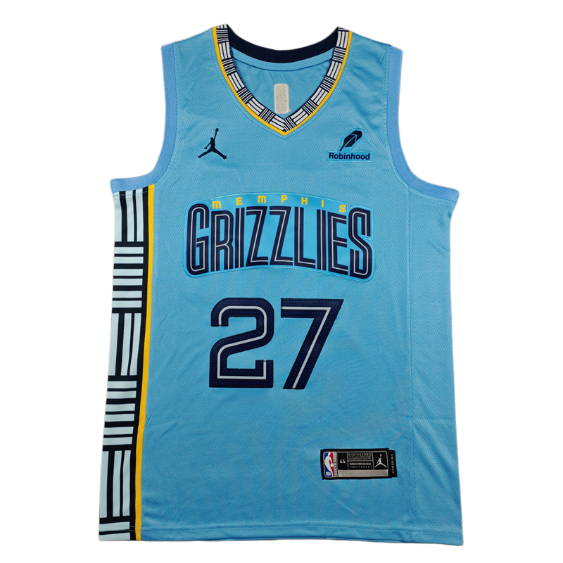 2026-27 Grizzlies BOOZER #27 light blue Top Quality Hot Pressing NBA Jersey