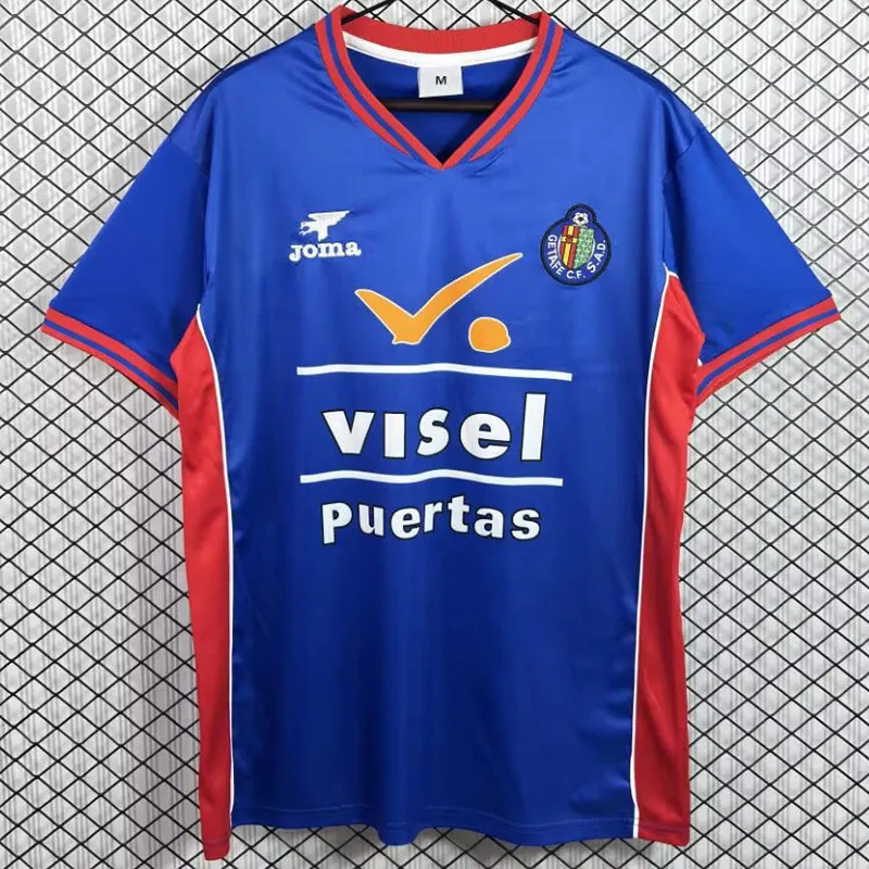 1999-2000 Mens Getafe home blue Retro Soccer Jersey