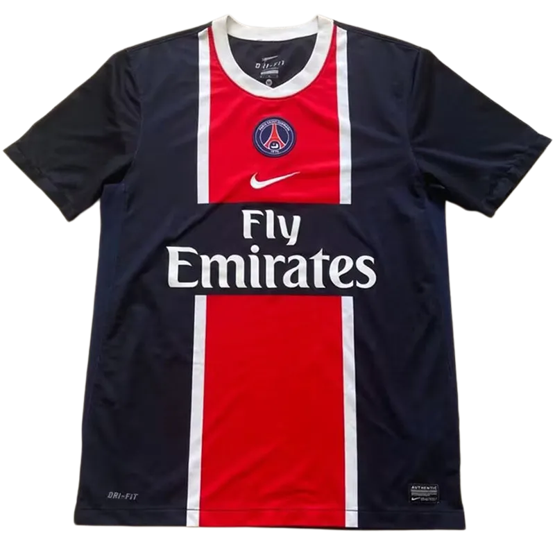 2011-2012 Mens PSG Home black Retro Soccer Jersey