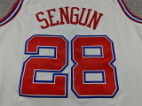 2025-26 ROCKETS SENGUN #28 White City Edition Top Quality Hot Pressing NBA Jersey