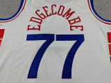 2025-26 76ERS EDGECOMBE #77 City Edition Top Quality Hot Pressing Retro NBA Jersey