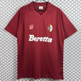 1992-1993 Mens Torino Home burgundy Retro Soccer Jersey