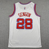 2025-26 ROCKETS SENGUN #28 White City Edition Top Quality Hot Pressing NBA Jersey