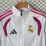 2026-27 Real Madrid white Windbreaker suit