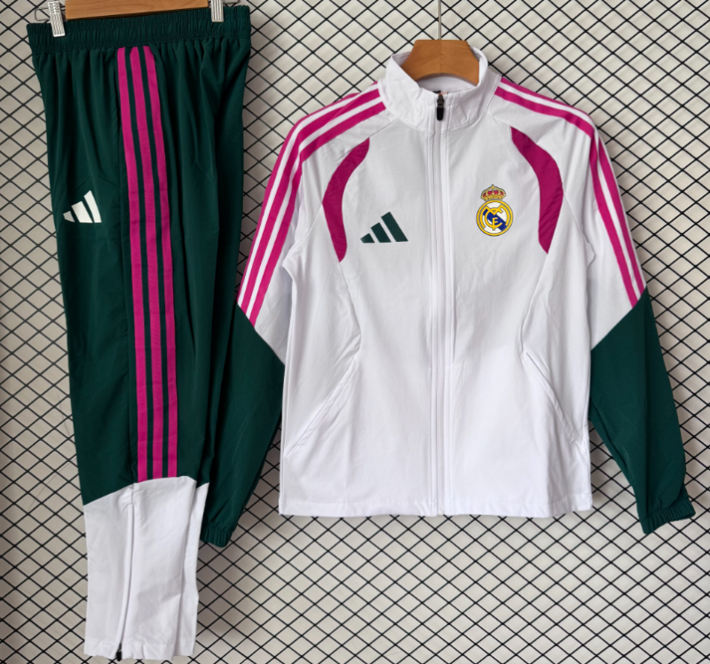 2026-27 Real Madrid white Windbreaker suit