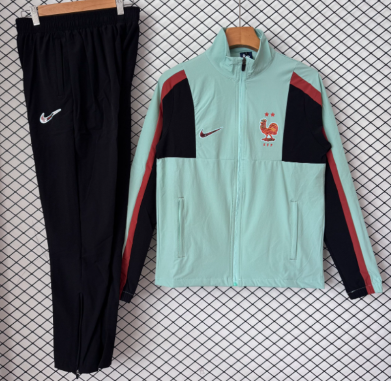 2026-27 France green Windbreaker suit
