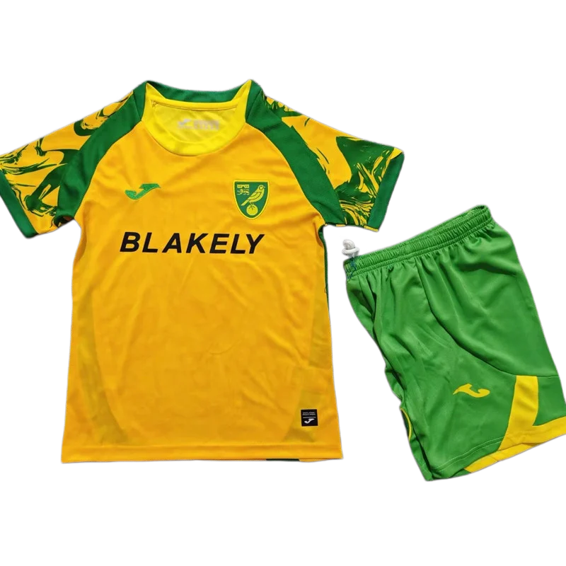 2026-27 Kids Norwich City home yellow Soccer Jersey