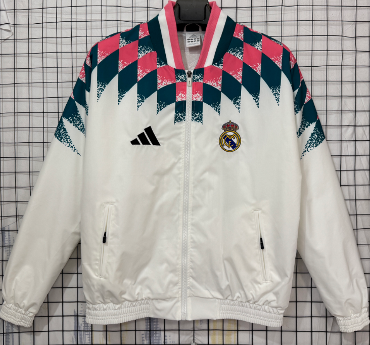 2026-27 Mens Real Madrid white Windbreaker