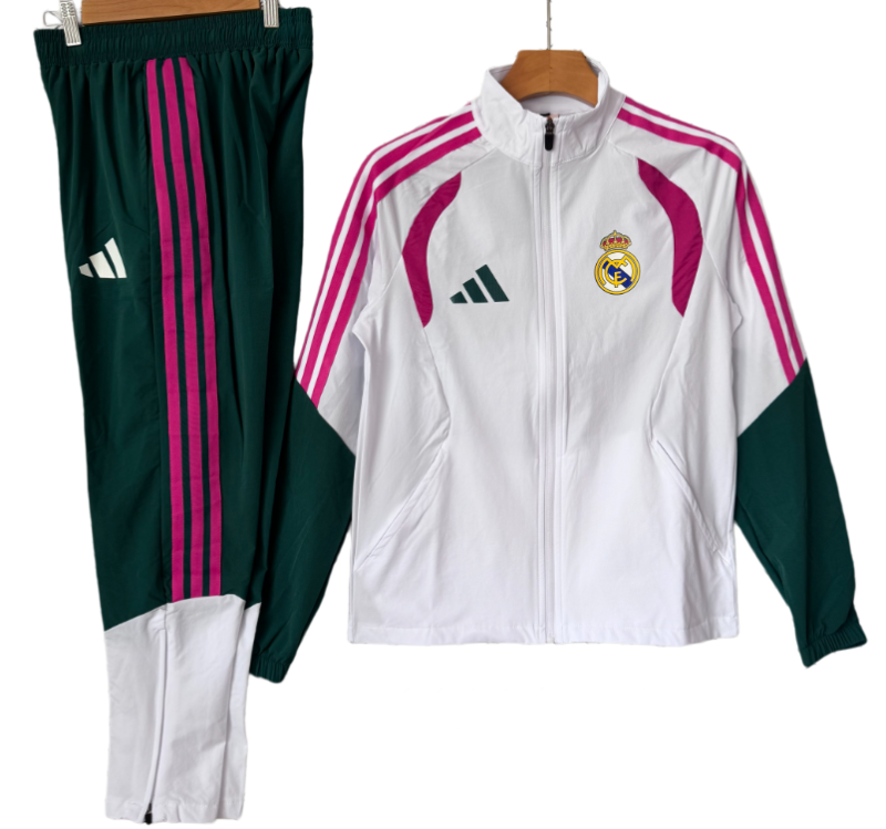 2026-27 Real Madrid white Windbreaker suit