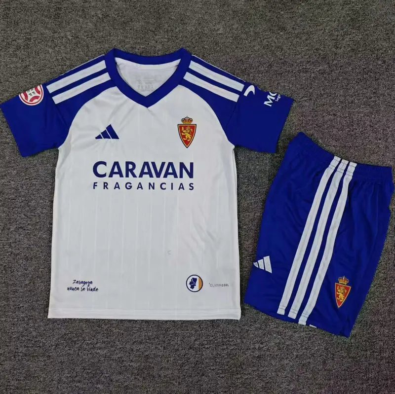 2026-27 Kids Zaragoza home white Soccer Jersey