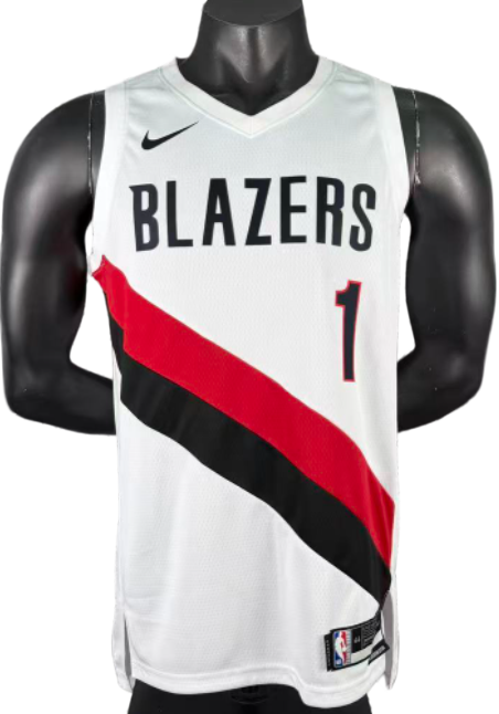 2026-27 TRAIL BLAZERS MORANT #1 white Top Quality Hot Pressing NBA Jersey