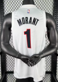 2026-27 TRAIL BLAZERS MORANT #1 white Top Quality Hot Pressing NBA Jersey