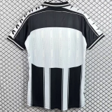 1999-2000 Mens Udinese home black white Retro Soccer Jersey