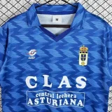 1989-1990 Real Oviedo Home blue Retro Soccer Jersey
