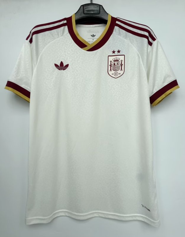 2026-27 Mens Spain away white soccer  Jersey  (Have two star ⭐⭐）