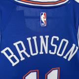 2021 KNICKS BRUNSON #11 blue Top Quality Hot Pressing NBA Jersey(飞人版)