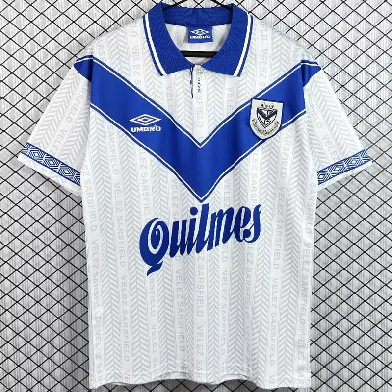 1996-1997 Velez Sarsfield Home white Retro Soccer Jersey