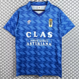 1989-1990 Real Oviedo Home blue Retro Soccer Jersey