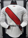 2026-27 River Plate home Player Verion Long Sleeve Soccer Jersey