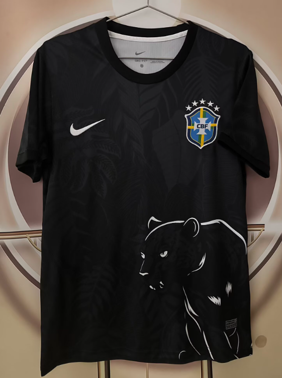 2026-27 Mens Brazil Special Edition black soccer jersey