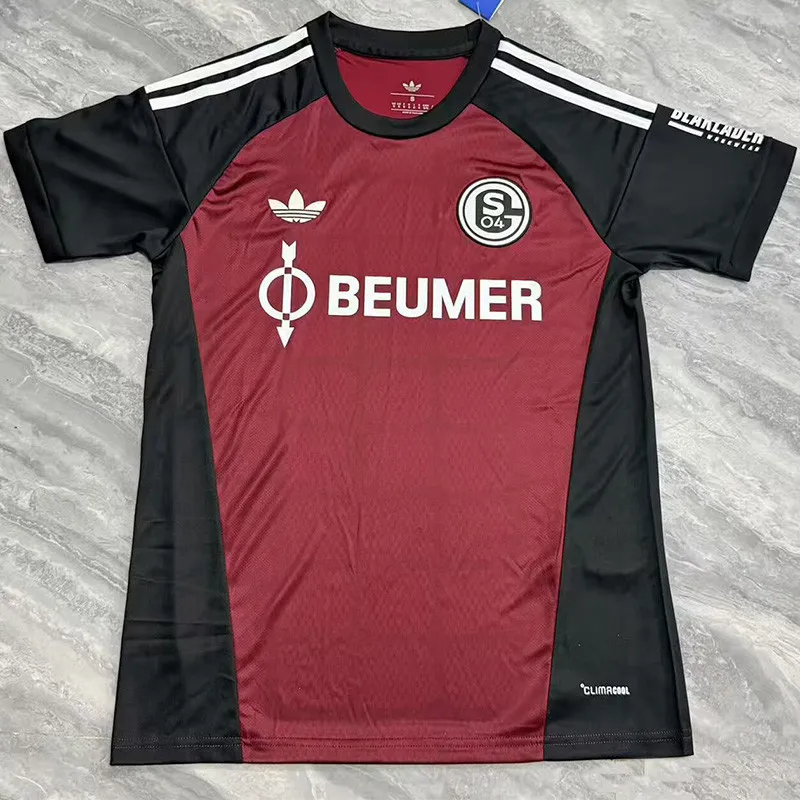 2026-27 Schalke 04 goalkeeper black red Fans Soccer Jersey