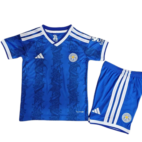 2026-27 Kids Leicester City home blue Soccer Jersey