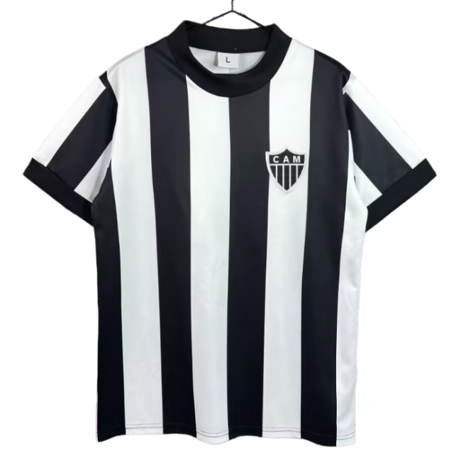 1971 Mens Atletico Mineiro home black Retro soccer Jersey