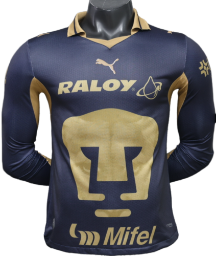 2026-27 Mens Pumas UNAM away Player version Long Sleeve soccer Jersey